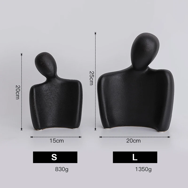 

Modern Art Abstract Couple Figurines Ceramic Home Decoration Xmas Wedding Gift QP2