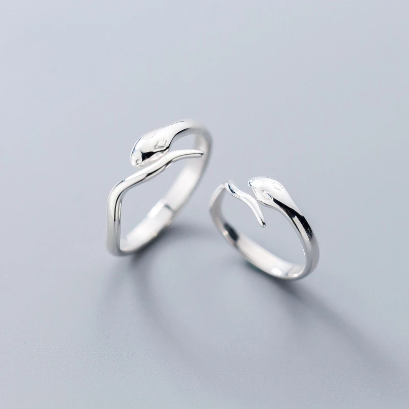 Женское Открытое кольцо в стиле панк серебро 100% пробы|Кольца| |