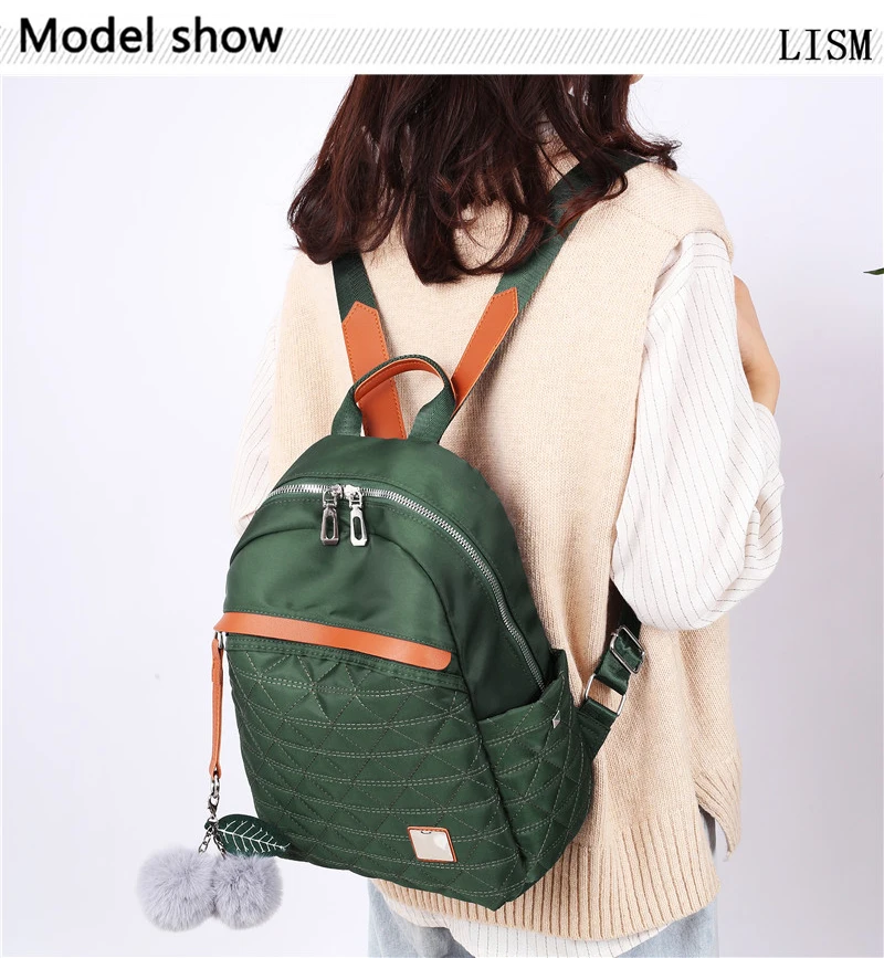 Зеленый брендовый женский рюкзак новинка 2021 молодежная Студенческая сумка с