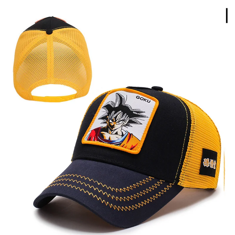 1 Dragon Ball Goku бейсбольная кепка s для мужчин и женщин Snapback Хип-Хоп Кепка летняя Bone gorra hombre Регулируемая Кепка для водителя грузовика сетчатая Кепка для папы CZX7 - Цвет: 1