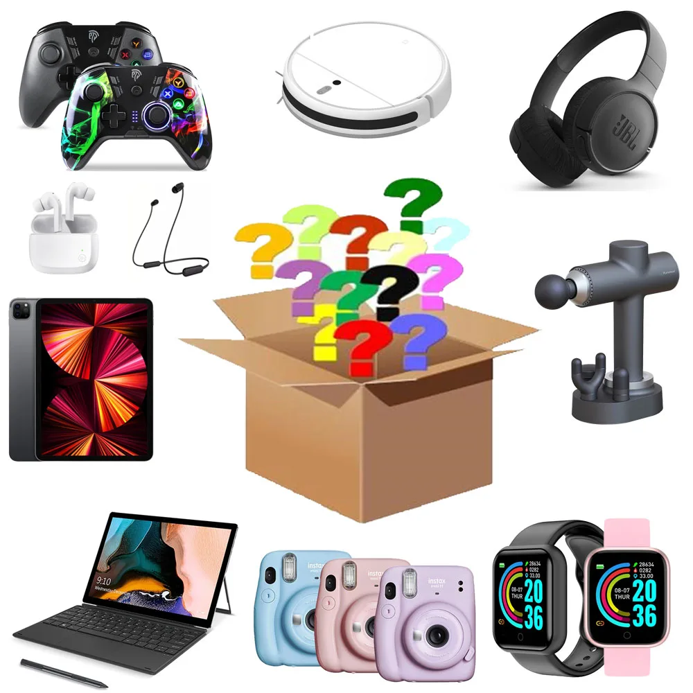 

Lucky Box - Mystery Blind Box Electronic Random Style Interesting and Exciting Lucky Box Such As Drones Controller Headset Box