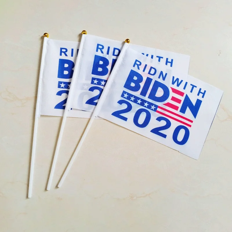 5PC Joe Biden Flag For 2020 United States President With Pole-Our Best Days Still Lie Ahead Waving Banner Election Day |