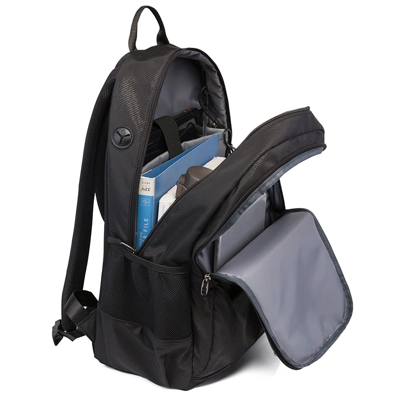 Новый мужской черный водонепроницаемый рюкзак DC.Meilun для ноутбука с USB-зарядкой