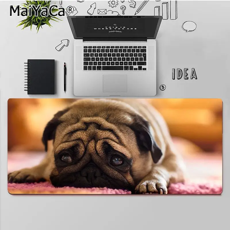 

MaiYaCa Top Quality Funny Animals Pug Comfort Mouse Mat Gaming Mousepad Free Shipping Large Mouse Pad Keyboards Mat