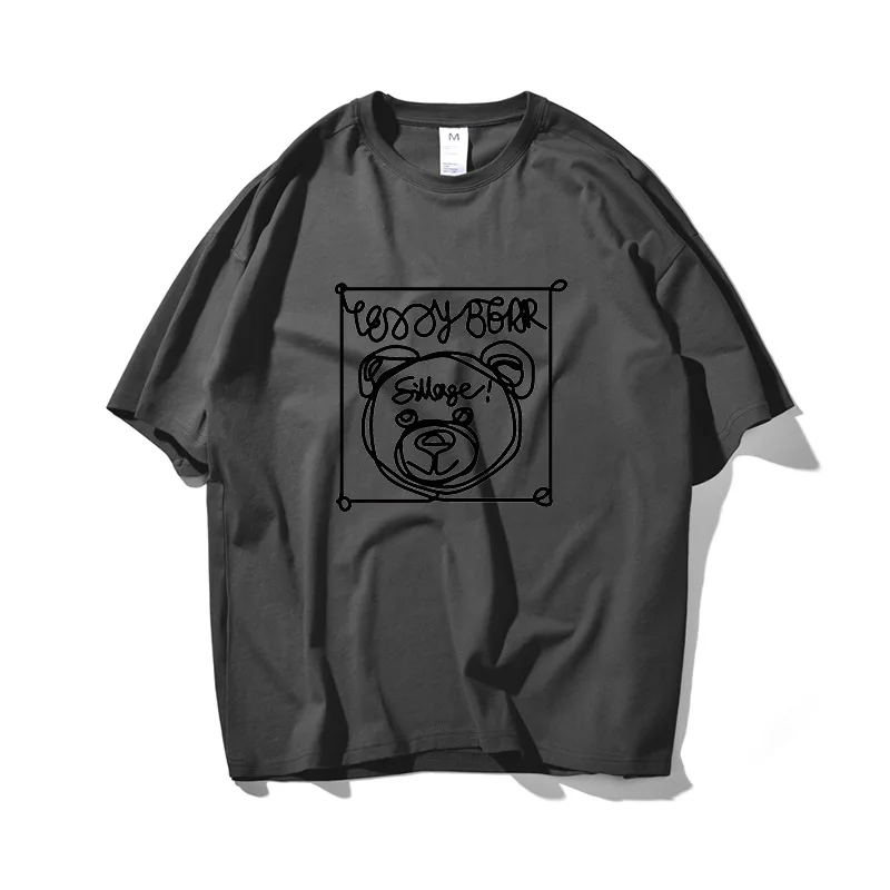 

RED STORE Men Oversized t-shirt off Fashion white black t shirt men pack printer summer short tees Tops casual cotton o-neck