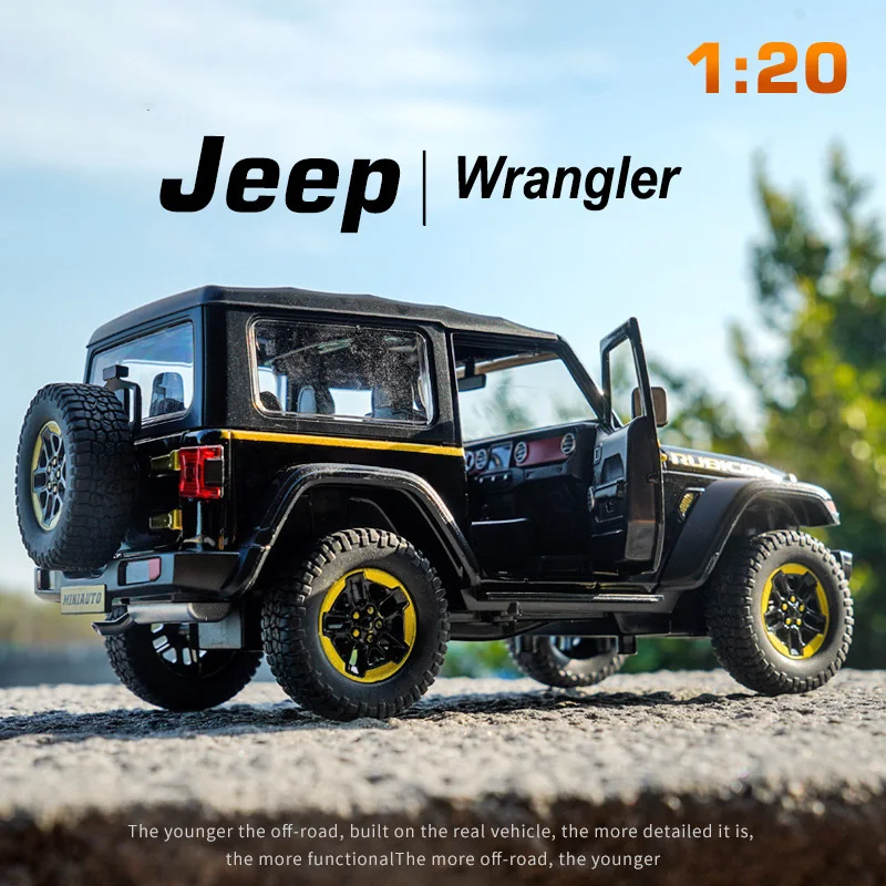 Модель автомобиля 1:20 Jeep Wrangler модель внедорожника из сплава Рубикон литой