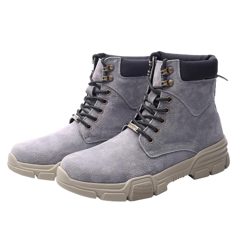 

2019 spring new men's boots botas desert boots men's leather trend tooling boots bota masculina motorcycle boots botas hombre