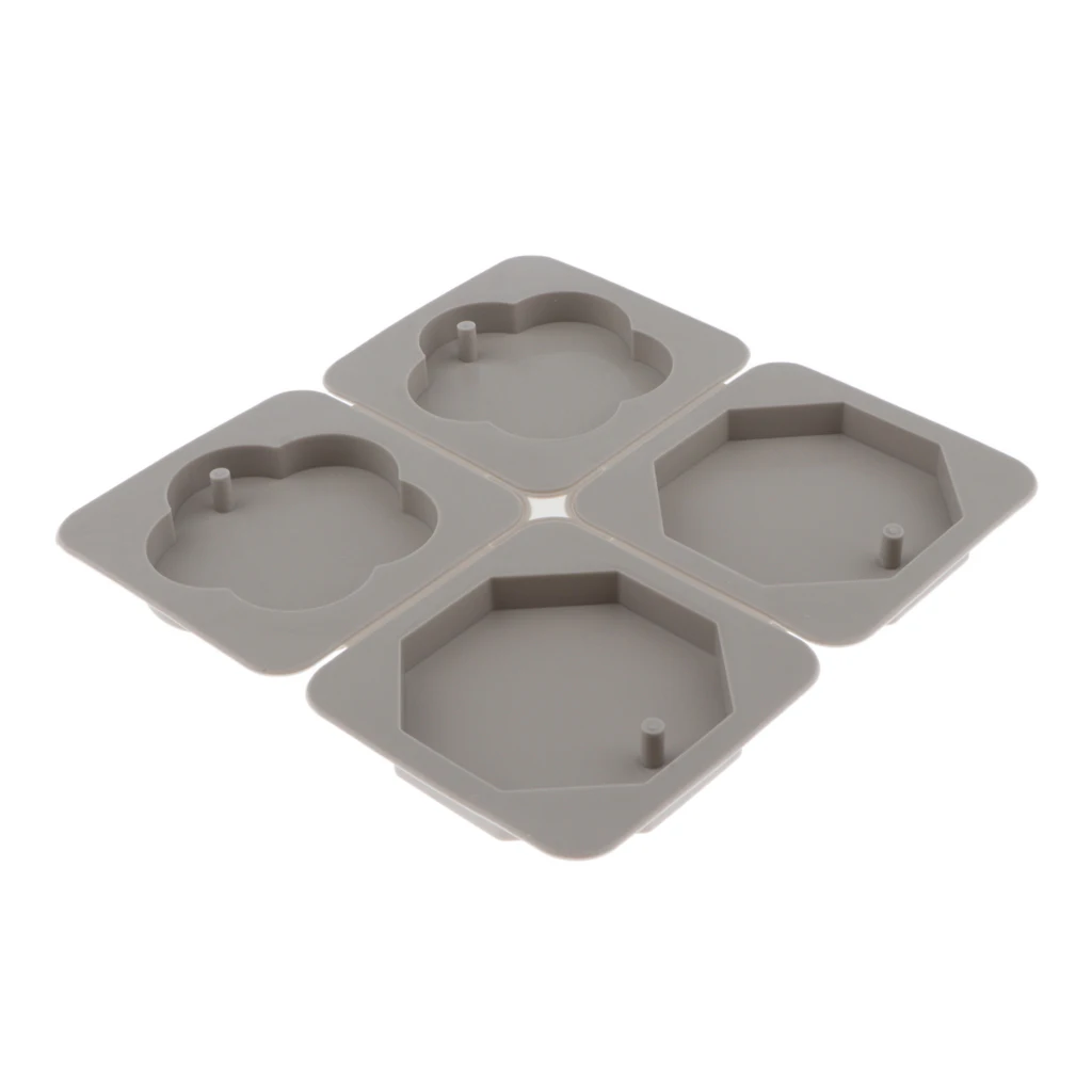 

4Cavity Silicone Resin Craft Mold Jewelry Making Mould DIY Pendants Ornament