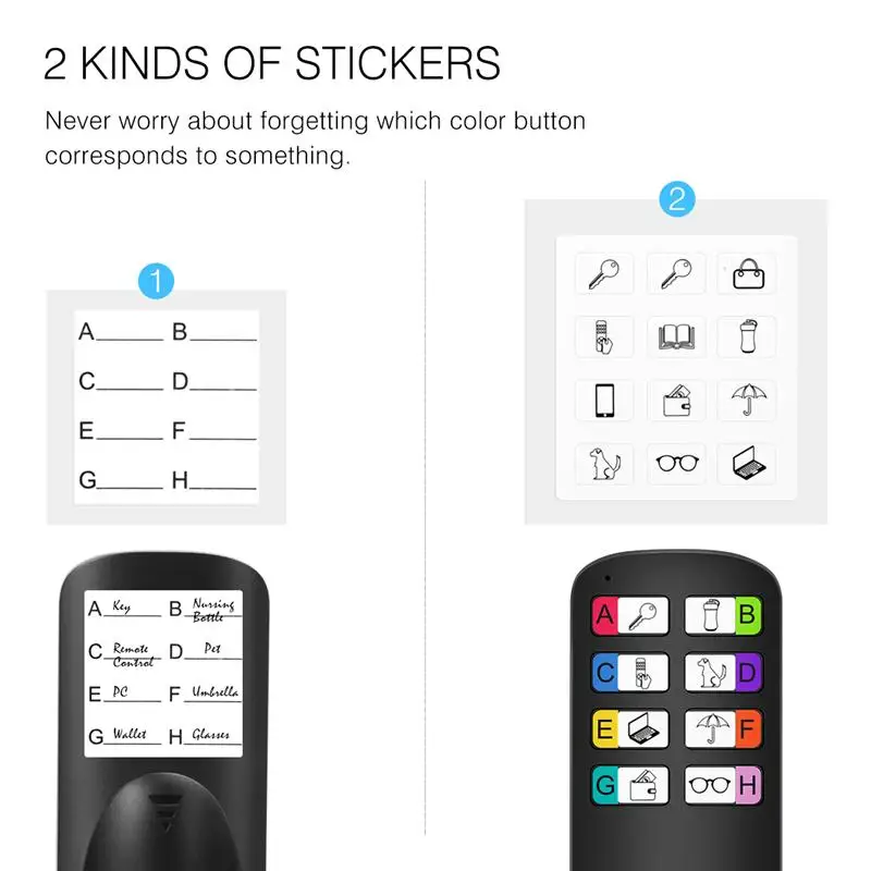 

Wireless Key Finder Locator Remote Control Tracker Alarm Keychain Locator Wallet Tracker Transmitter 8 Receivers
