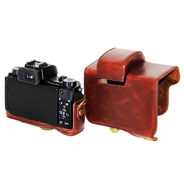 Полный корпус Fit pu кожаный чехол для цифровой камеры сумка крышка для Canon Powershot G5X G5 X с ремешком