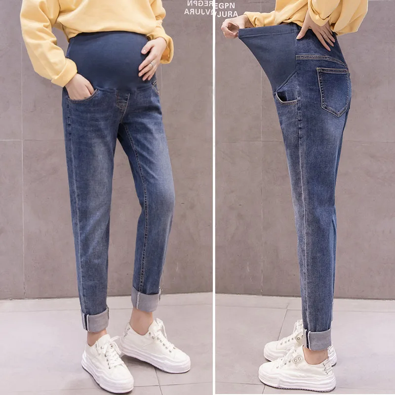 

Boy Friend Jeans Maternity Pants For Pregnant Women Trousers Casual Loose High Quality Jeans Pregnancy Pants Maternity Clothing