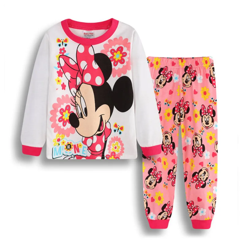 Jumpingbaby/; Пижама Минни кигуруми; Пижама; одежда для маленьких девочек; детская пижама; Infantil Enfant; ночная рубашка с рисунком - Цвет: pijama P7031