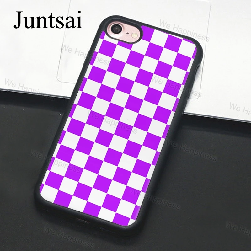 Juntsai клетчатый чехол для телефона для iphone 11 Pro MAX XR XS MAX X 6 6S 7 8 Plus 5 5S чехол