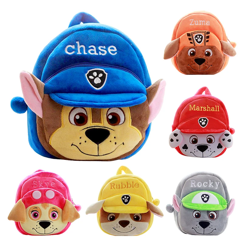 Мягкий и удобный плюшевый школьный рюкзак с героями аниме Щенячий патруль |