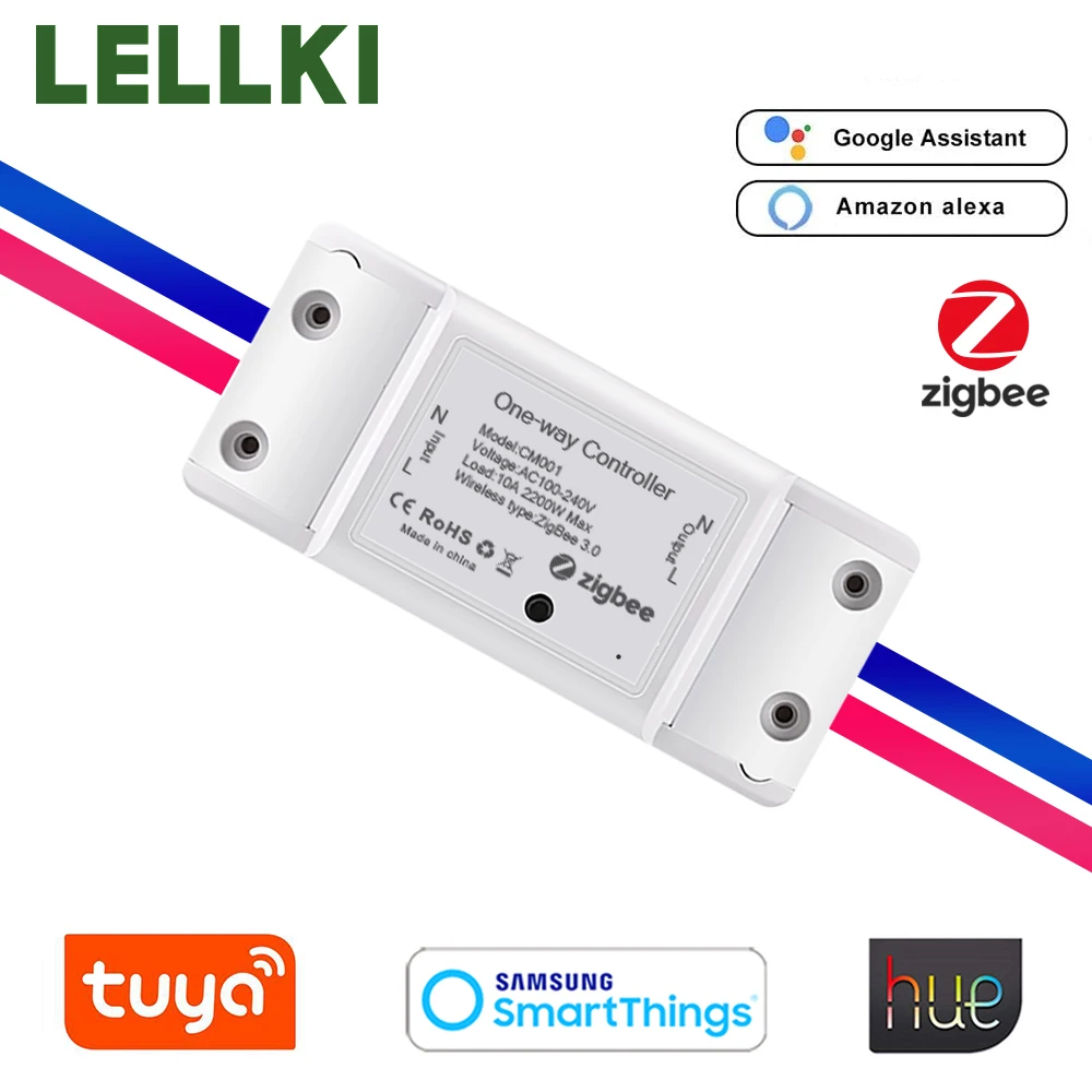 Tuya Zigbee 10A кнопка выключателя света Управление Умный дом для переключателя сделай