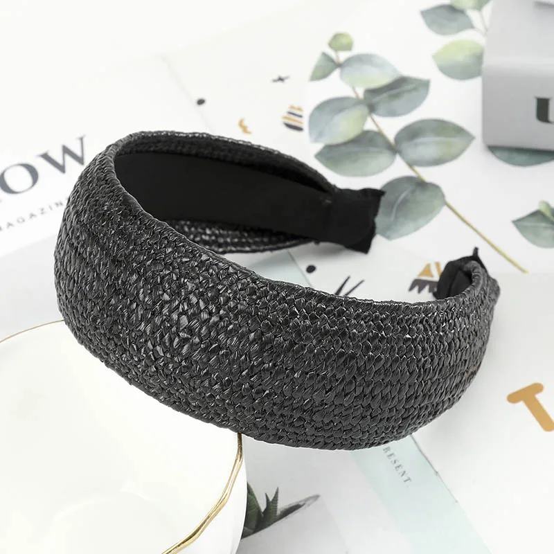 Style 18 Haimeikang богемный обруч для волос, летняя соломенная плетеная повязка на голову для женщин, крестик ручной работы, обруч для волос, обруч для волос, аксессуары для волос - Цвет: Style 18