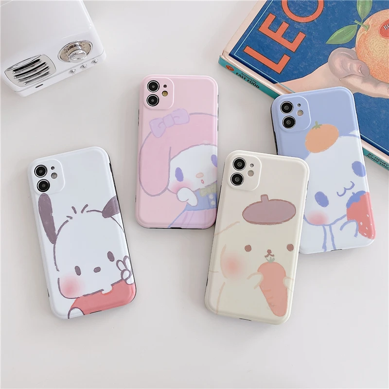 

Cartoon pattern case for iphone 7 8 7Plus12promax 11 12 11promax 13 13Promax X XSMax XR Anti falling soft back cover