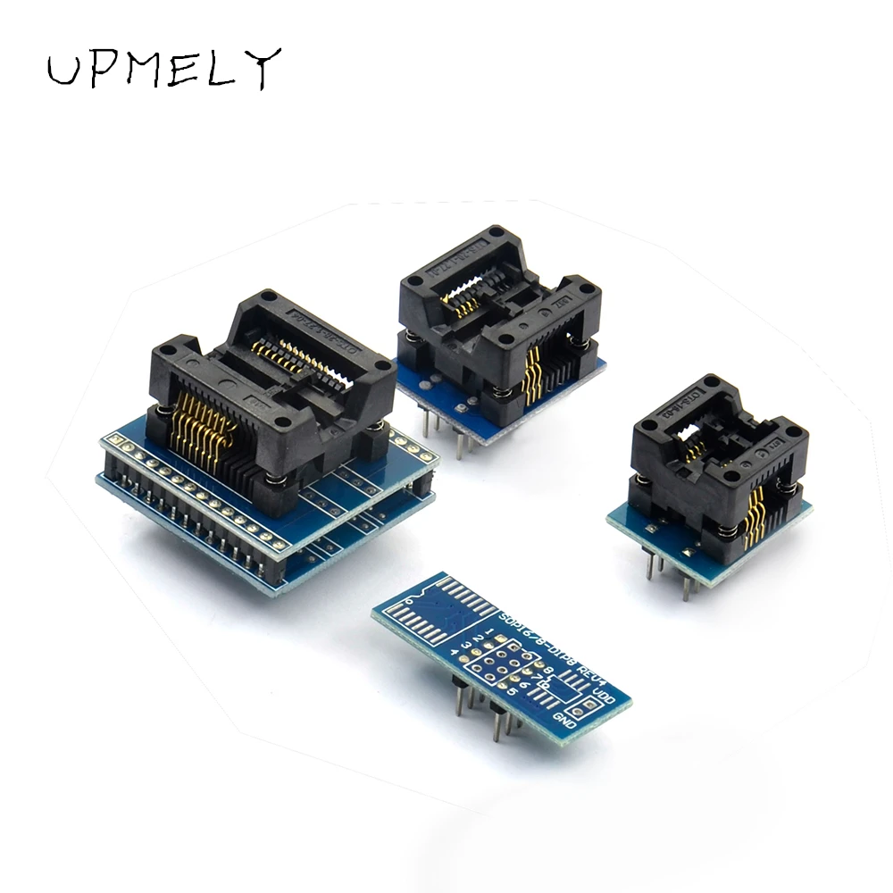 Оригинальный программатор 8 шт. Φ SOP8 + SOP16 PLCC32 PLCC44 для TL866CS TL866A RT809H мини-калькулятор