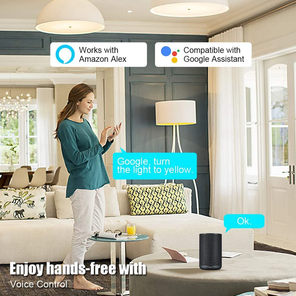 

15W WiFi - B22 E27 LED RGB Alexa Google Home RGB + Colore