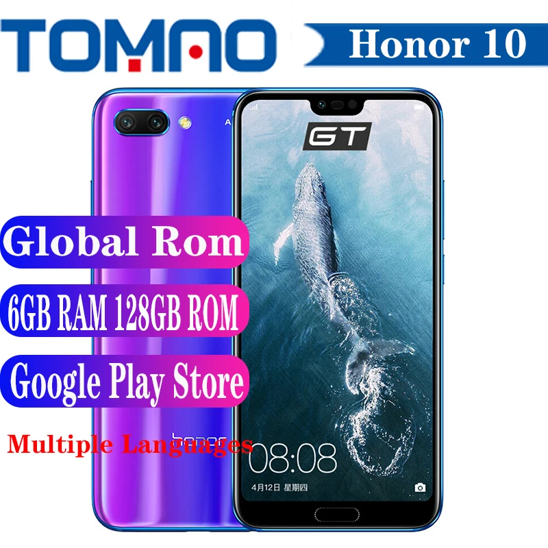 Фото Официальный Смартфон Honor 10 с глобальной прошивкой на базе Android 8 1 Восьмиядерный