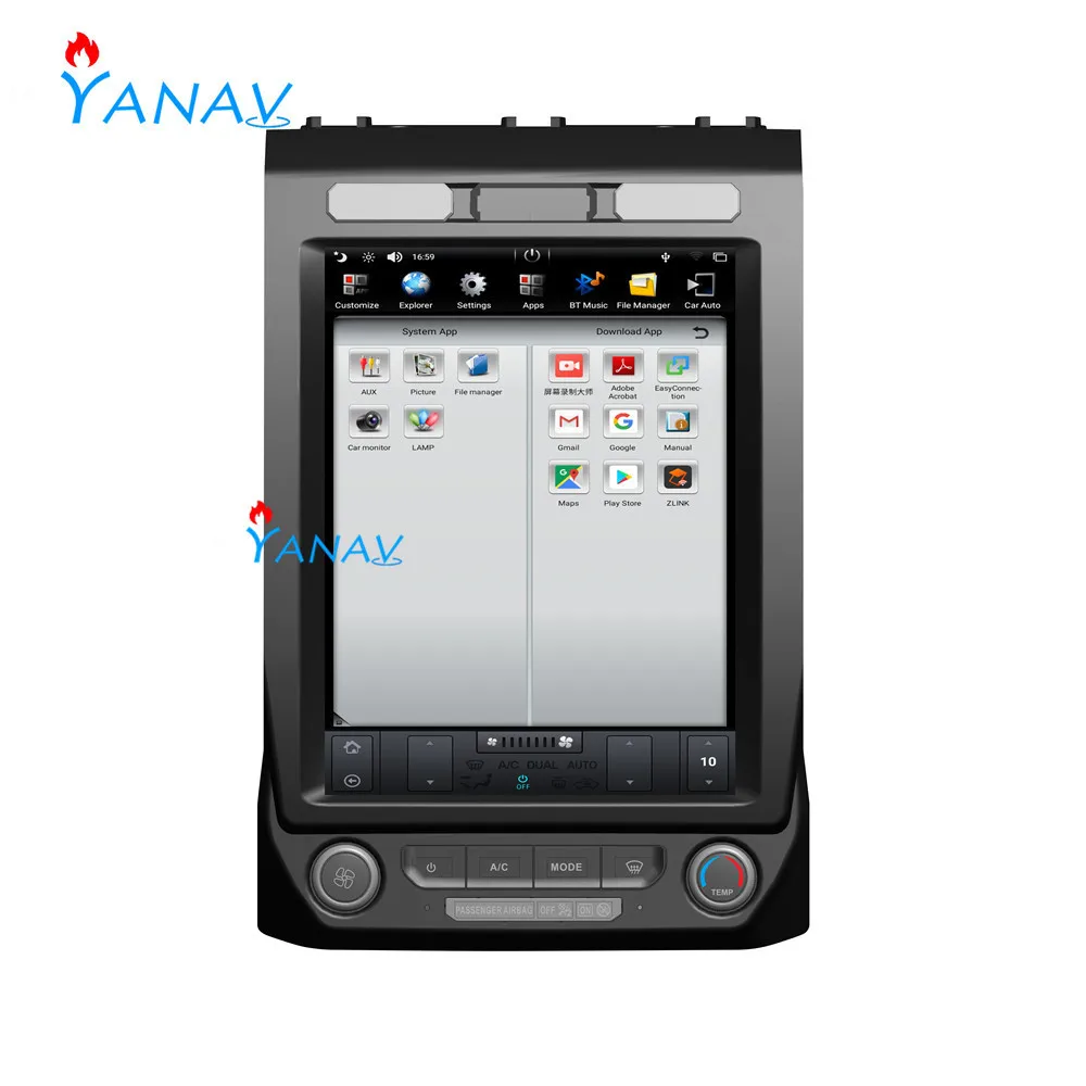 

Car GPS Navigation DVD Player For ford F150 2015-2020 Navigation IPS Screen Stereo receiver Tesla vertical screen Carplay