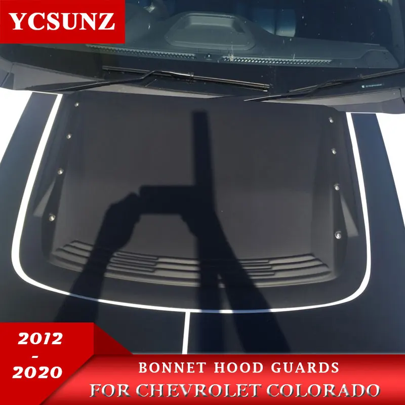 Черная крышка капота для Chevrolet Colorado 2012 2020 защита Holden TrailBlazer 2017 2019|hood cover|hood hoodhood black |