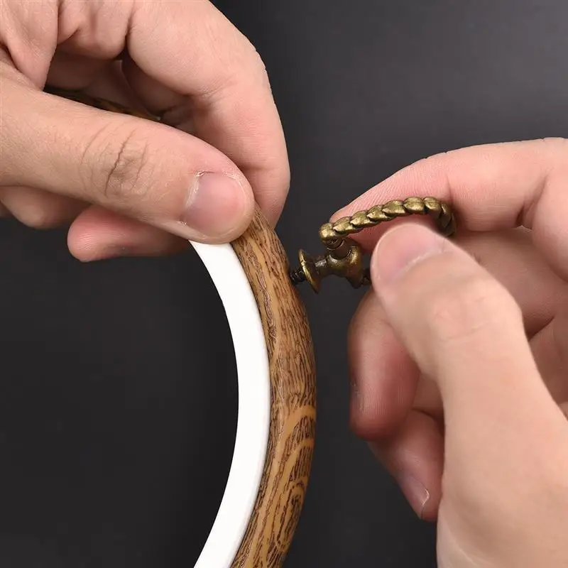 Набор колец для вышивания в стиле ретро круглая деревянная оправа вышивки