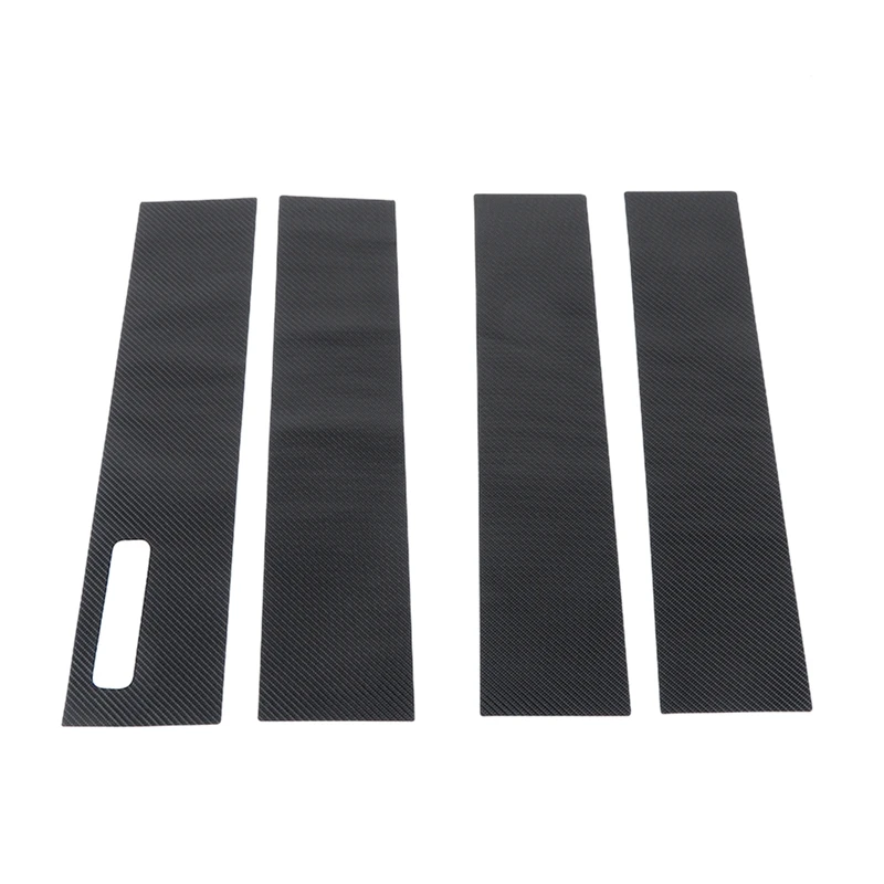 

Car Window B Pillar Post Cover Trim Decor Sticker Carbon Fiber for Ford F150 F-150 Raptor 2021 2022