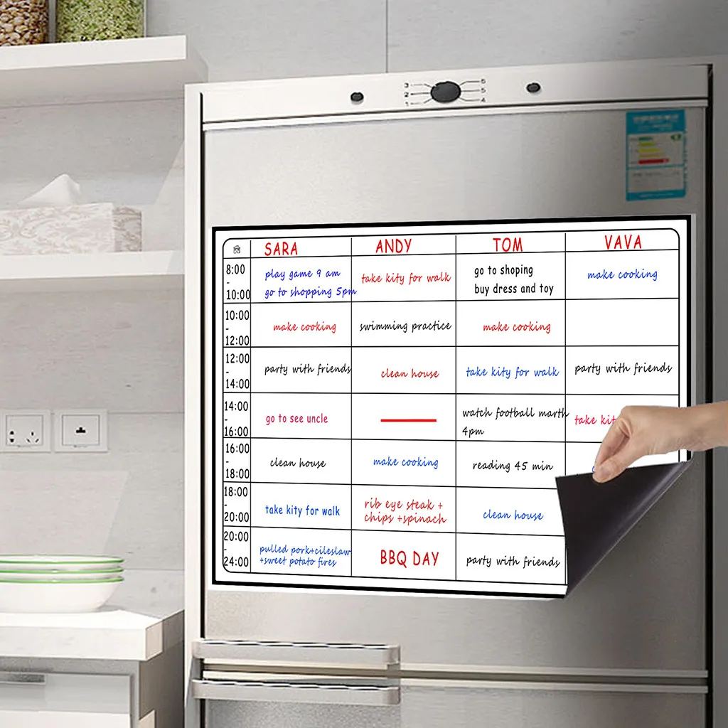 Магнитная доска календари для холодильника семейный блокнот ежедневник