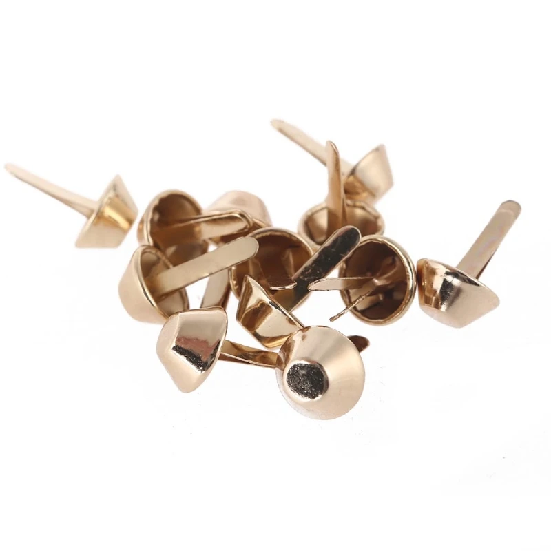 

10pcs Metal Feet Rivets Studs Pierced for DIY Purse Handbag Leather Crafts Punk Diy Jewelry Making Bag Accessories