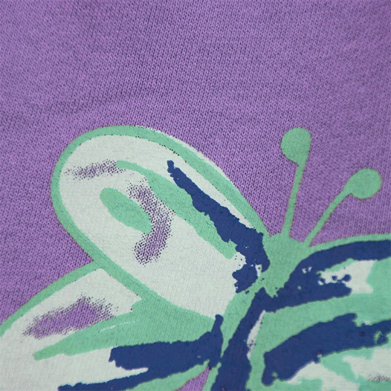 

2021ss Men Women 1:1 Best Quality Purple Butterfly Print WE11DONE Shorts Breechcloth Inside Tag Label WE11DONE Shorts