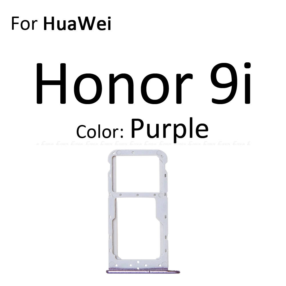 Сим-карты слот, разъем для лотка для устройства чтения sd-карт для Huawei Honor 9 Lite 9i Micro SD Держатель для карт с разъемом контейнер Запчасти для авто