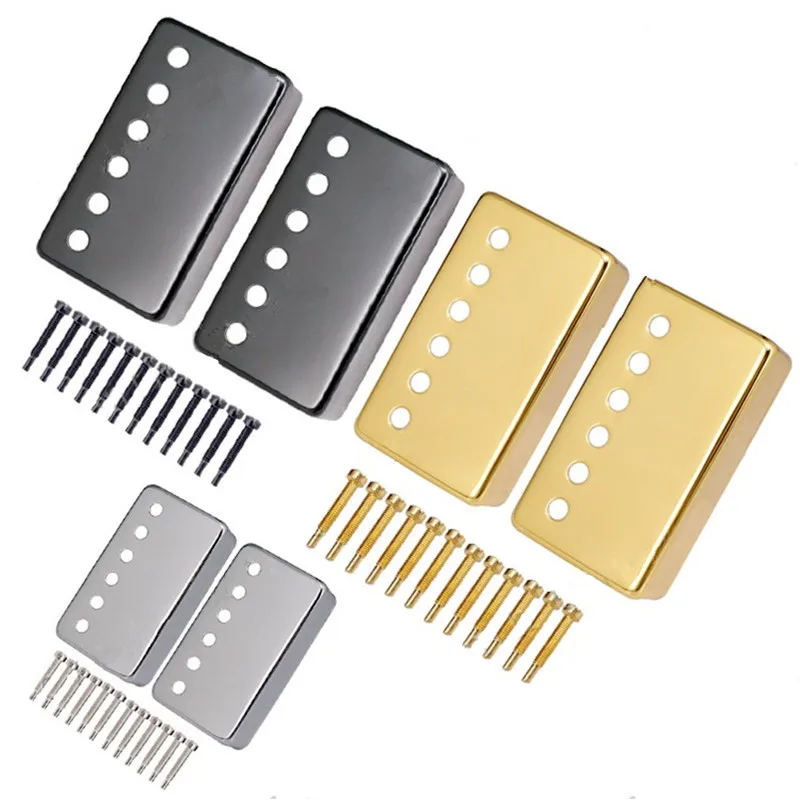Набор 2 шт. латунных 6 отверстий струнный пикап крышка хамбакера для