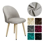 Чехол из натуральной бархатной ткани на стул Утконос, однотонный мягкий чехол на стул с акцентом для кухни, моющиеся чехлы на стулья для отеля, дома, бара