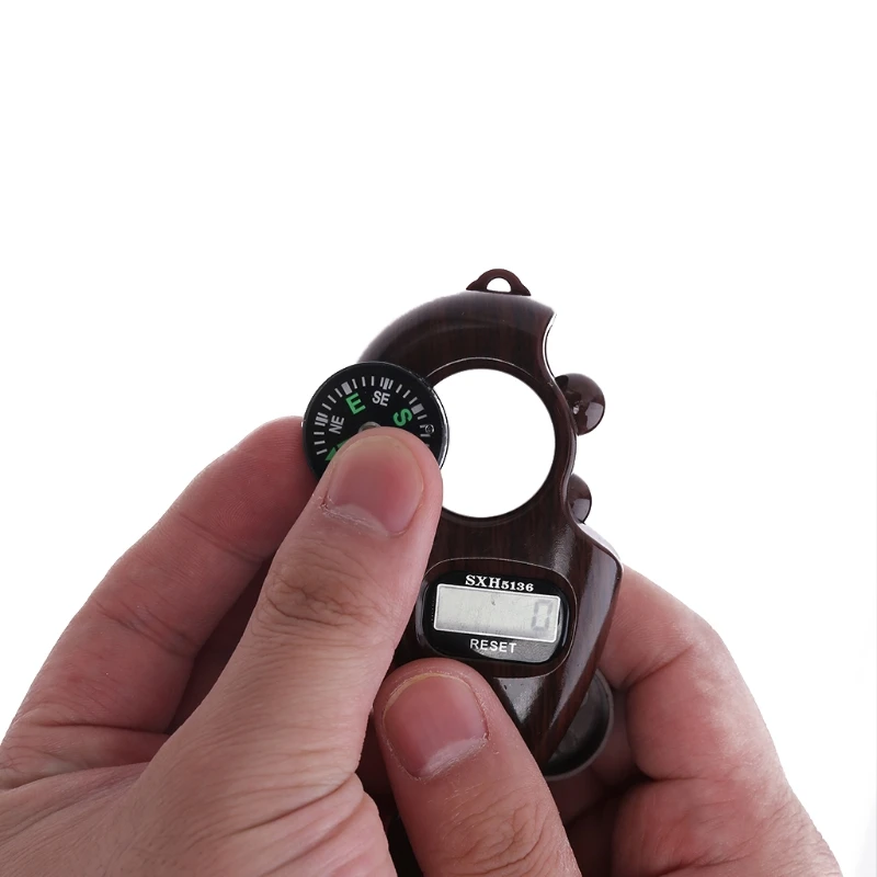 

Portable Handheld Tassel Digital Beads Counter Finger Game Toy Manual Reset Decompression Relaxation Tool for Meditation