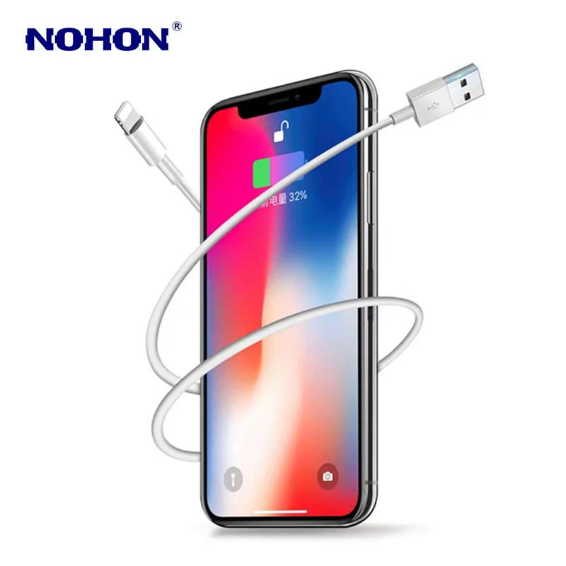 Оригинальный USB кабель для быстрой зарядки и передачи данных 3 м 2 1 iPhone 6S 6 7 8 Plus 11 Pro