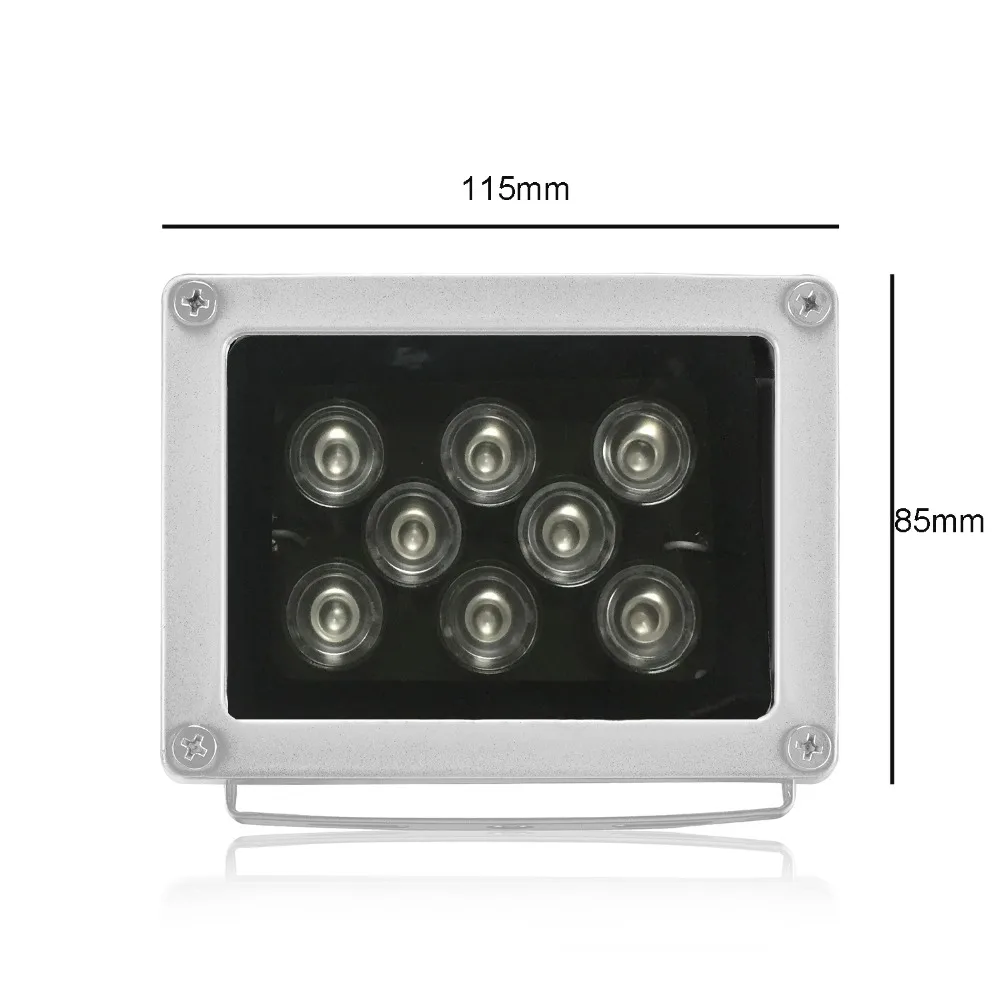 CCTV светодиоды 8 шт. Массив Led CCTV заполняющий свет ИК осветитель инфракрасная лампа Открытый водонепроницаемый ночное видение для камеры видеонаблюдения IP Cam