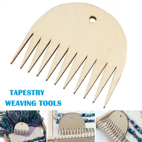 Новый гобелен инструмент для плетения деревянный станок гребень DIY плетеные инструменты гребень