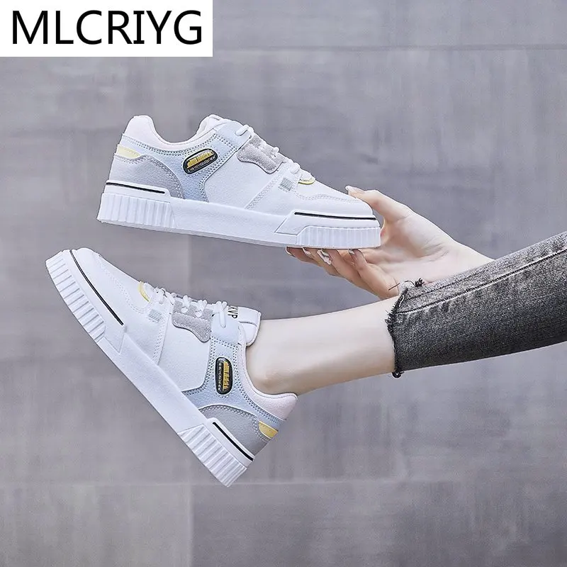 

Spring New Women Sneaker Fashion Comfortable Walking Lace-up Women Casual Shoes Platform Vulcanized Women's Shoes Zapatos Mujer