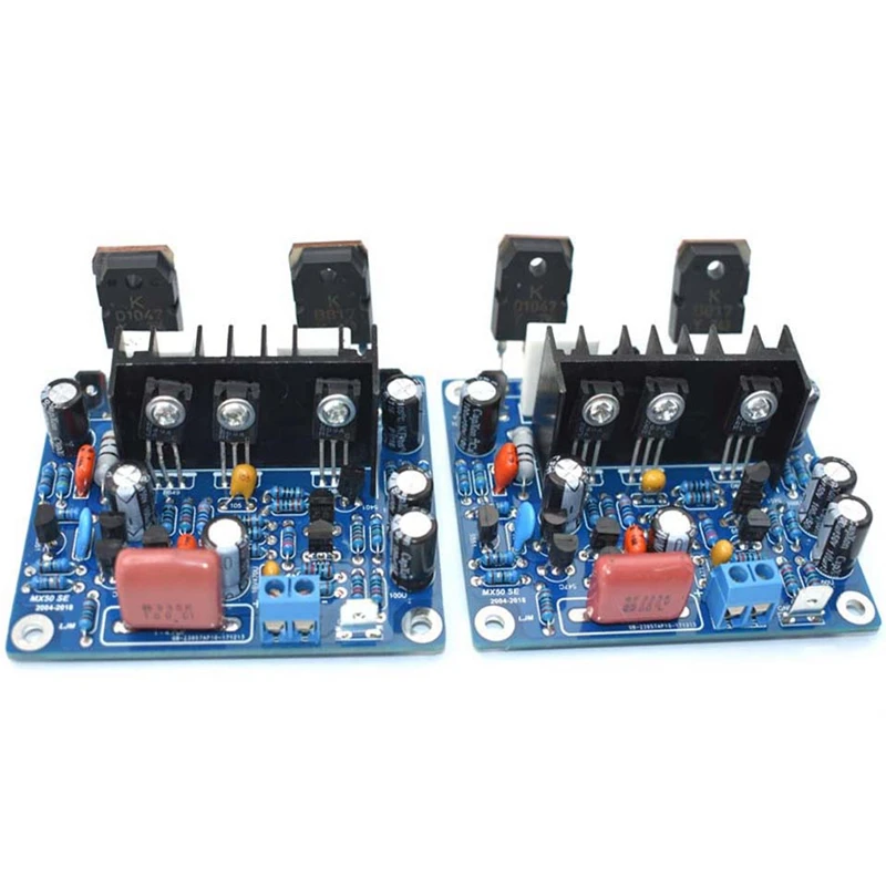 2Pcs Hifi Mx50 Se 2.0 Dual Channel 100W+ 100W Stereo Power Amplifier Finished Board | Электроника