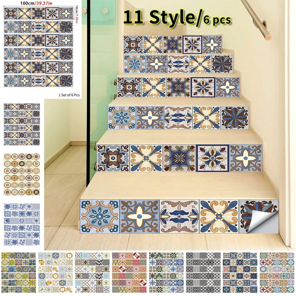 ПВХ Наклейки на ступени лестницы декор сделай сам самоклеящиеся наклейки стену