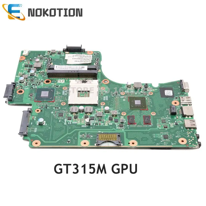 NOKOTION V000225190 V000225180 6050A2452501-MB-A01 для Toshiba Satellite C665 C650 Материнская плата ноутбука HM65 DDR3 GT315M GPU