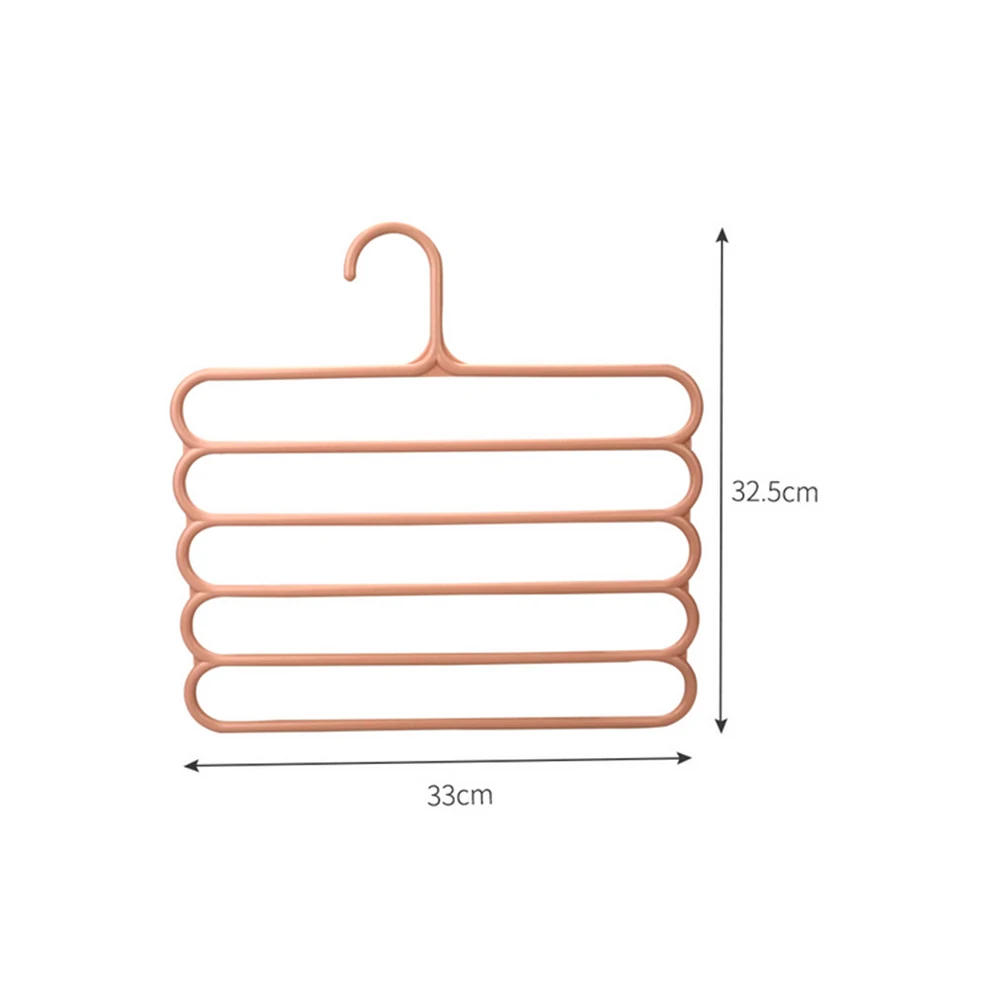 Многофункциональная Нескользящая пластиковая вешалка для брюк 4 шт. бесшовная