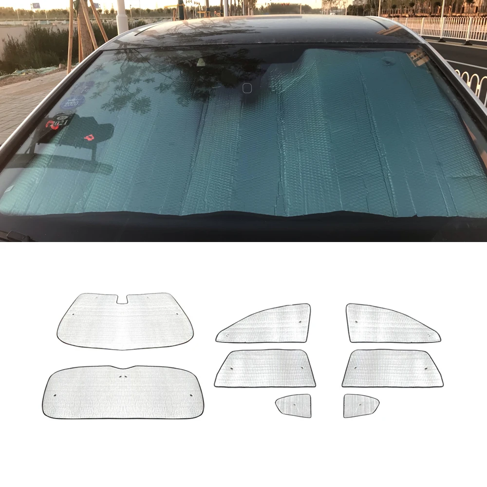 

For Nissan Altima L34 2019-2021 Car Windshield Sun Shade UV Shield Cover Sunshade Heat Insulation Front Side Windows Protection