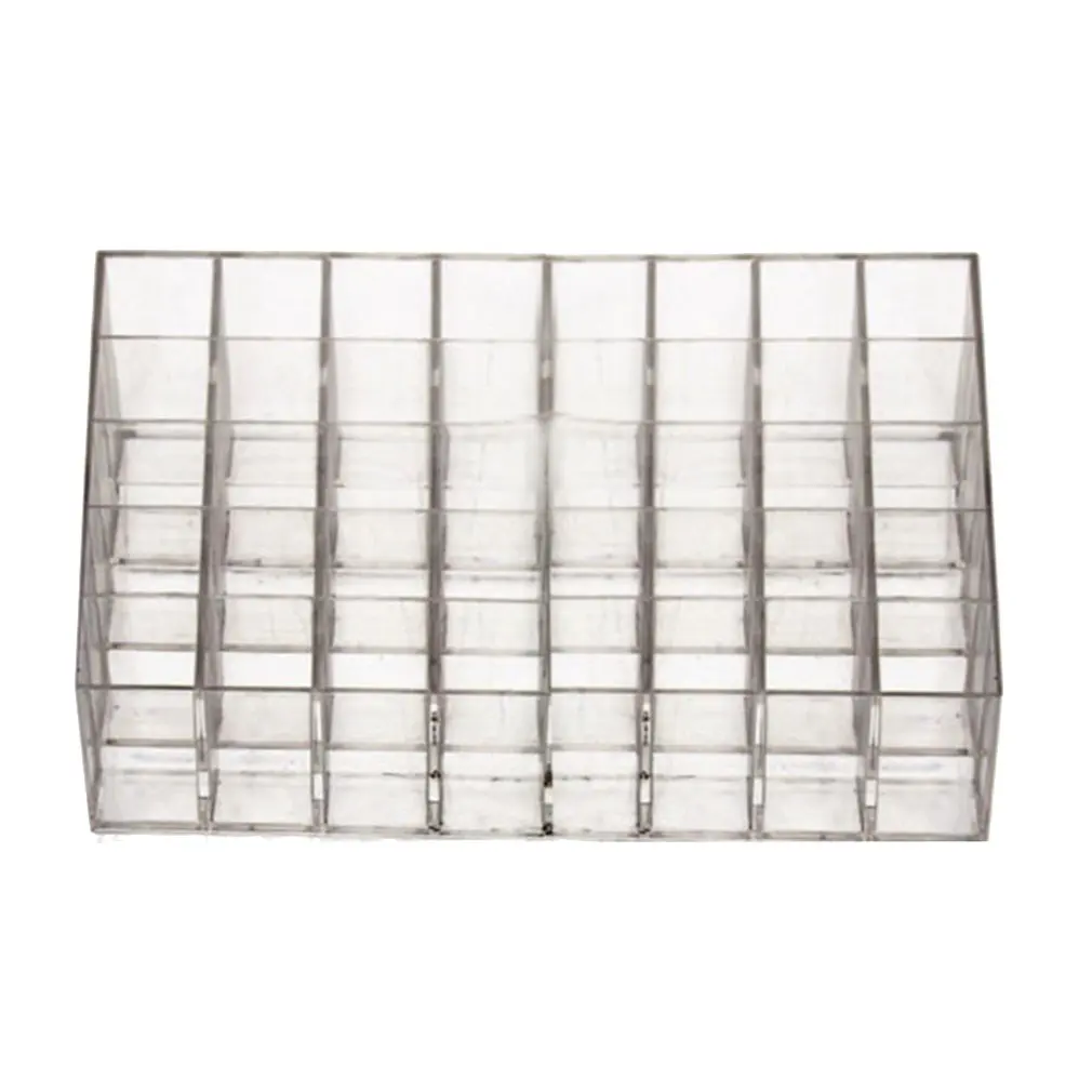 

Transparent Multifunctional Home Bedroom Lipstick Stand Case Cosmetic Makeup Tools Organizer Holder Plastic Box