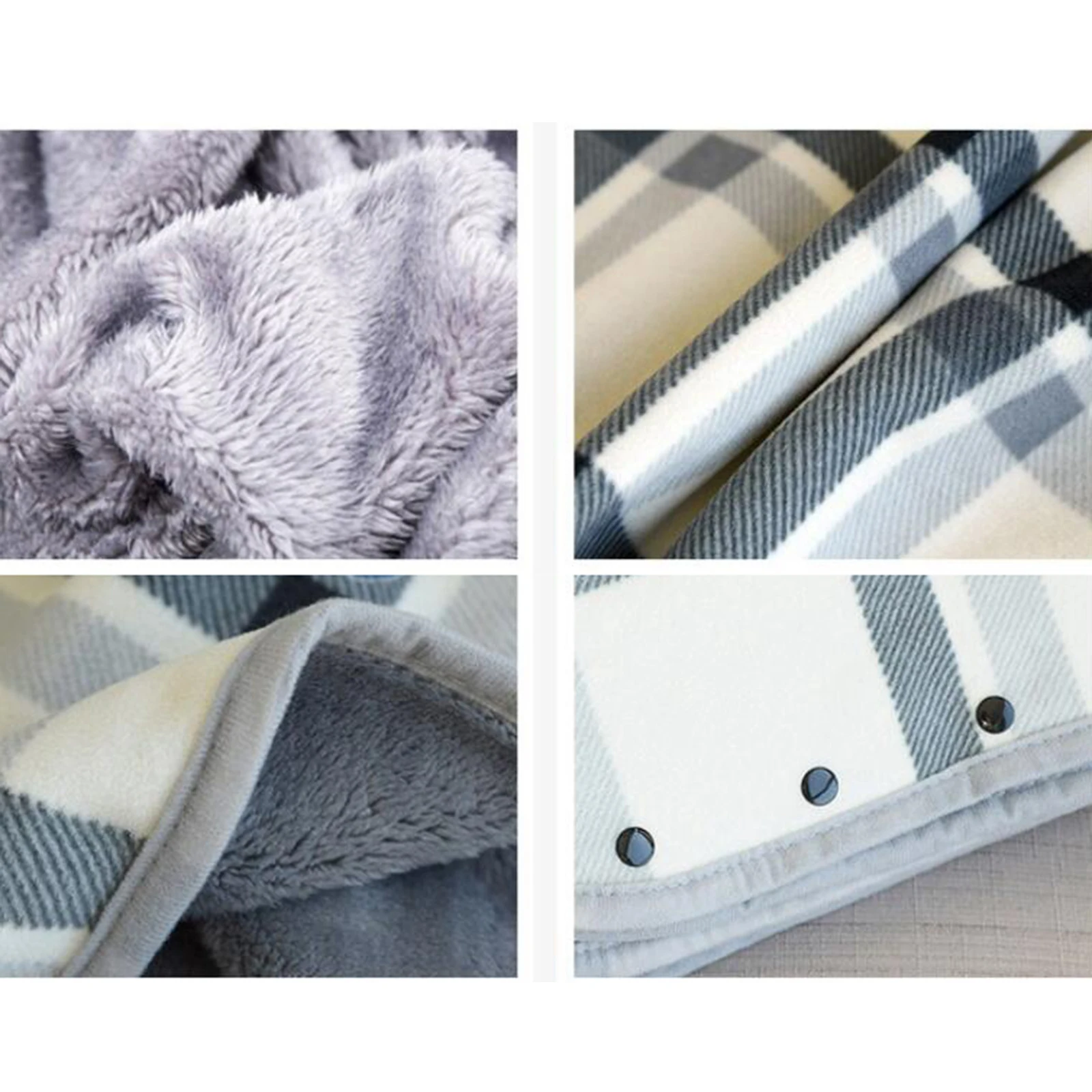 

Flannel Wearable Shawl Blanket Button Closure Coral Throw 80x130cm/31.5x51 inches