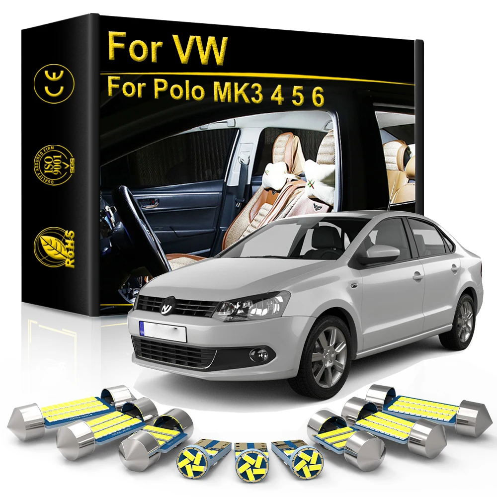

Interior LED Light For POLO MK6 MK5 MK4 MK3 6R 6C 9N 6N AW1 1995-2003 2004 2005 2006-2014 2015-2017 2018 Accessories Canbus