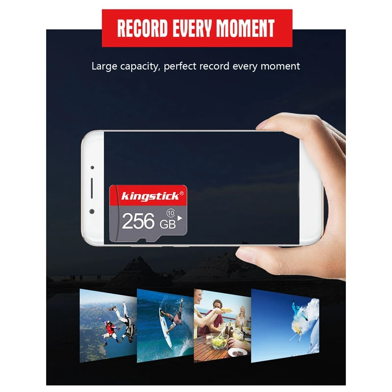 Kingstick 256 Гб карта памяти MicroSD класс 10 TF флэш Microsd с адаптером|Док-станции| |