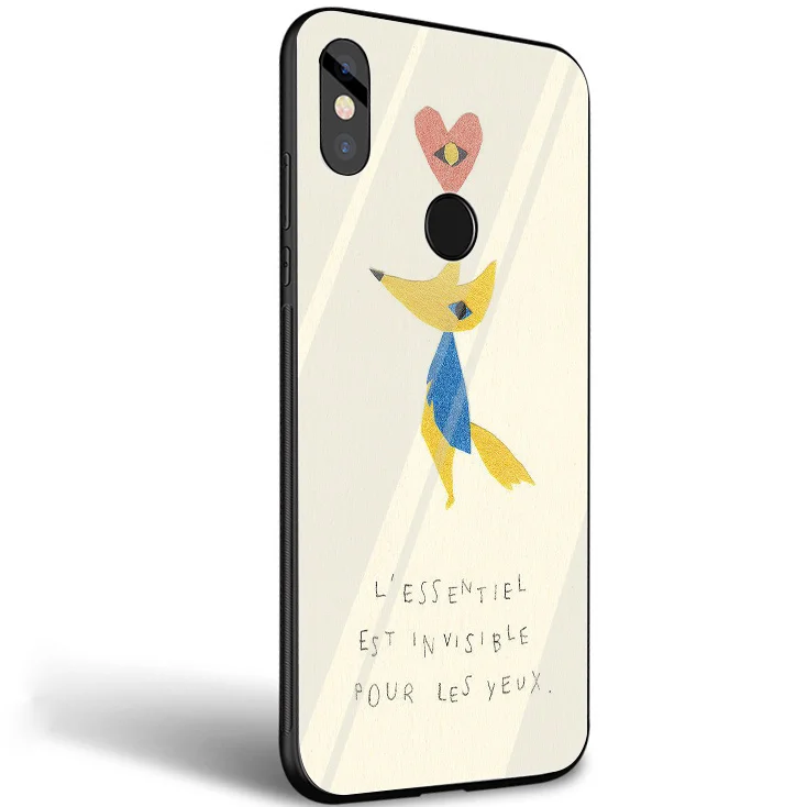 Desxz Little Prince Tempered Glass Case For Xiaomi MI 8 9 Lite A1 A2 Redmi Note 5 6 7 Pro 6A 4X Pocophone F1 Cover | Мобильные