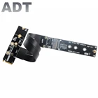 Удлинительный кабель ADT-Link R44MF M.2 NVMe SSD, PCIe3.0 x4 Full Speed NVMe M-Key STX Extender, поворот на 90 градусов, прямой угол